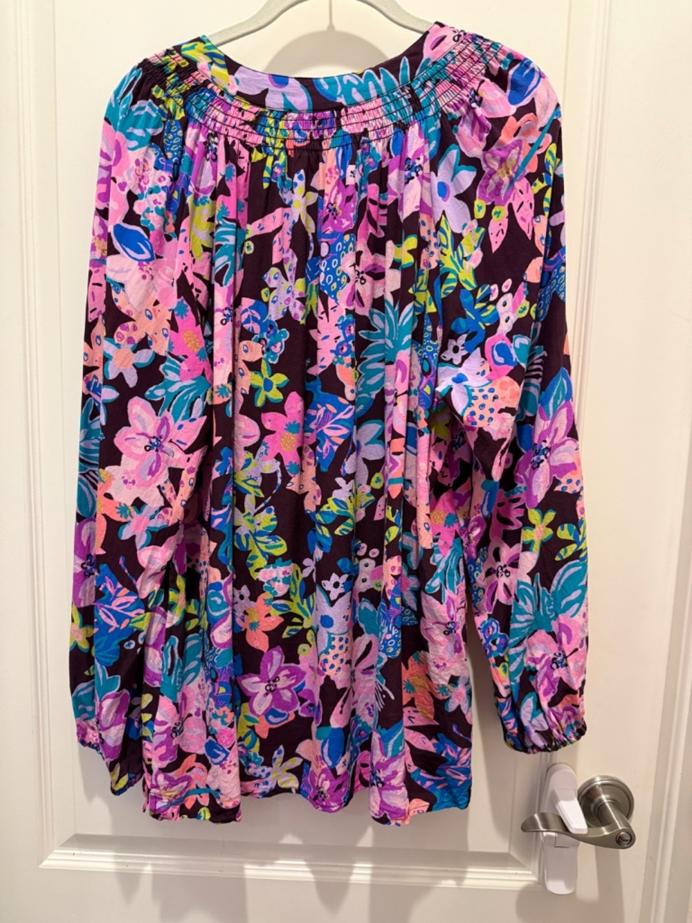 Lilly Pulitzer Elsa 100% Silk Blouse XXL - Picture 2 of 4
